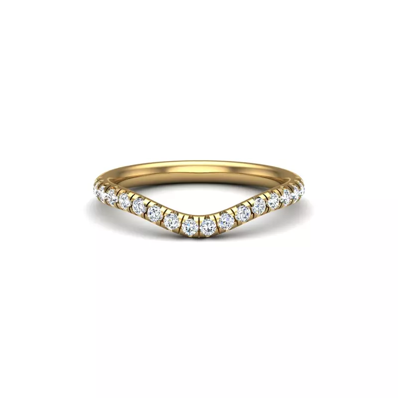 14K Yellow Gold Juniper Pave Band