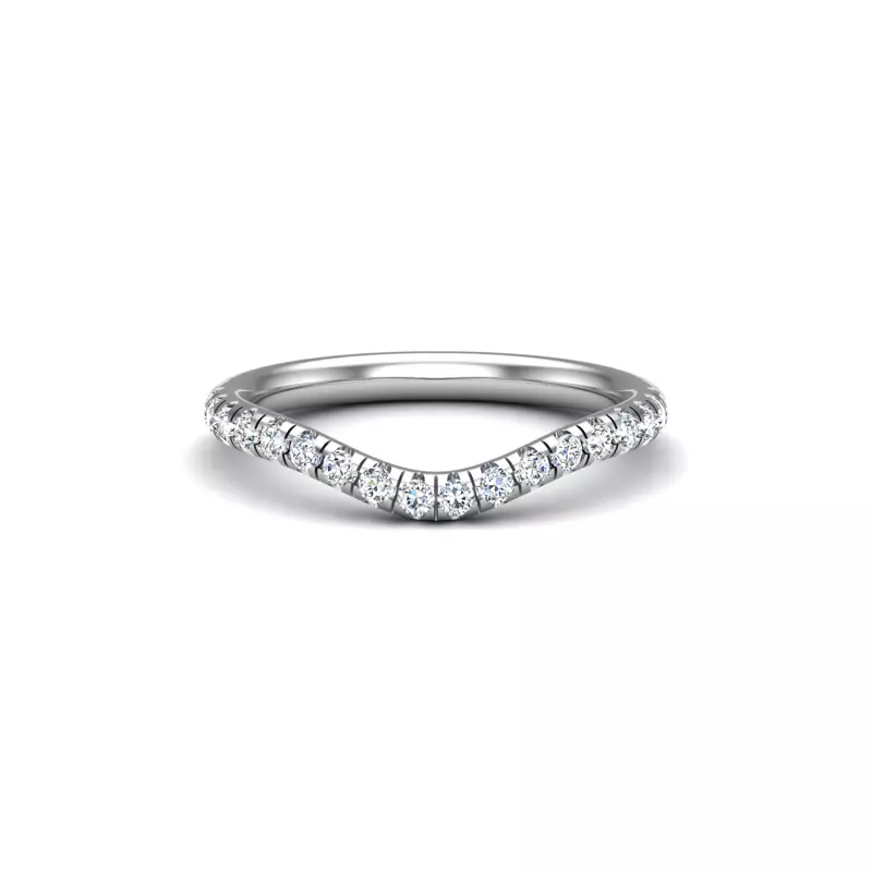 18K White Gold Juniper Pave Band