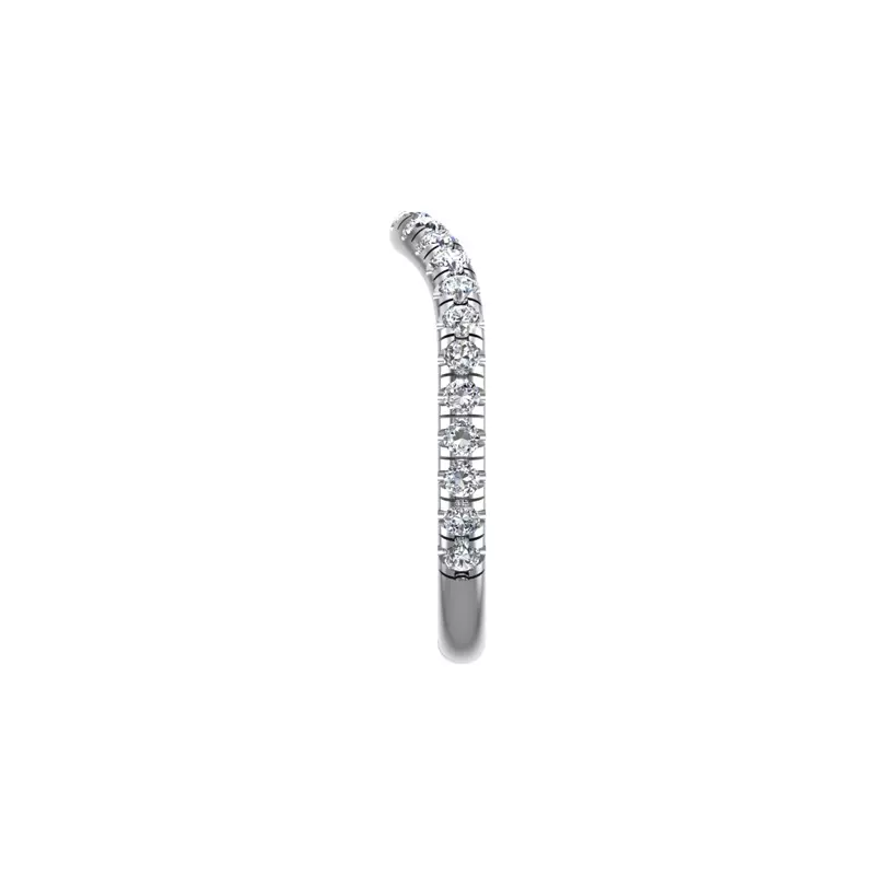 18K White Gold Juniper Pave Band