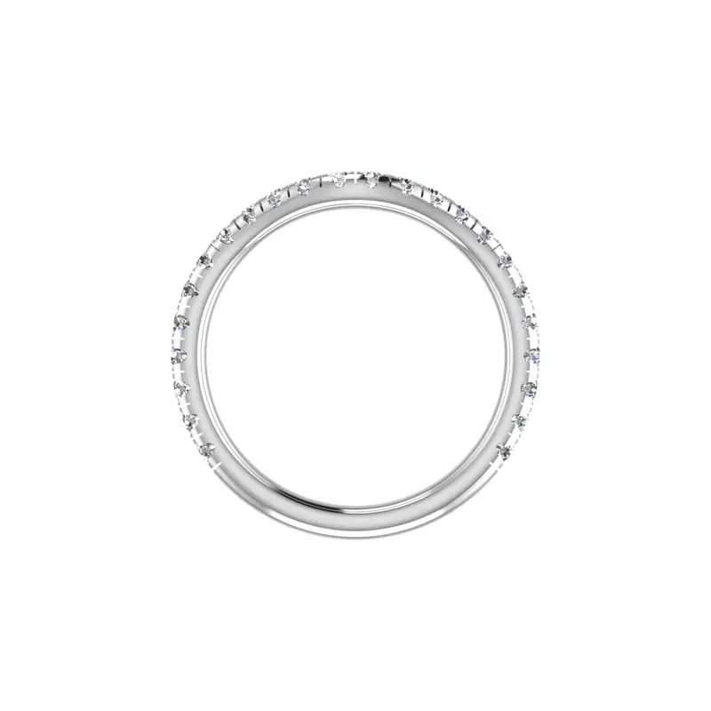 18K White Gold Juniper Pave Band