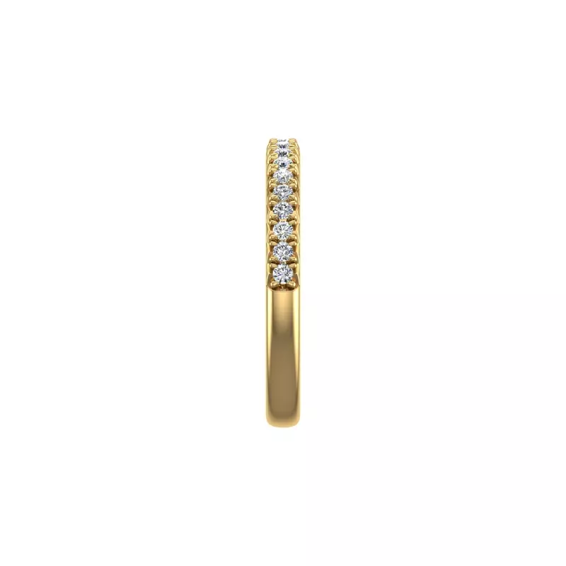 14K Yellow Gold Gianna French Pave Band