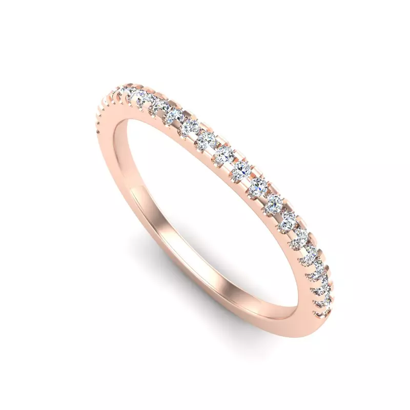 14K Rose Gold Linnea  Pave Band