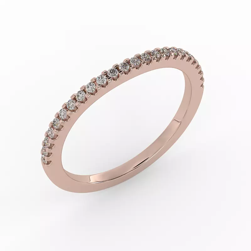 14K Rose Gold Linnea  Pave Band
