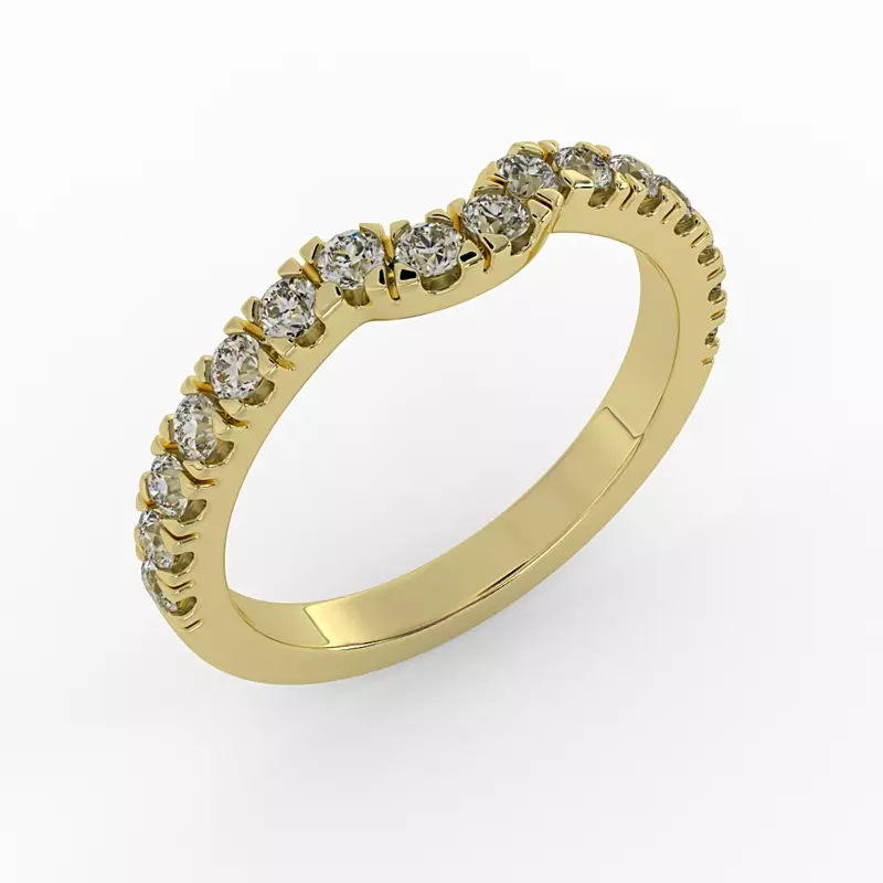 18K Yellow Gold Juliette Diamond Band