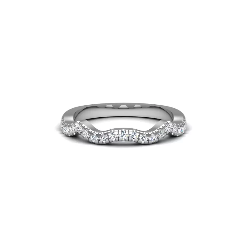 18K White Gold Sara Pave Band
