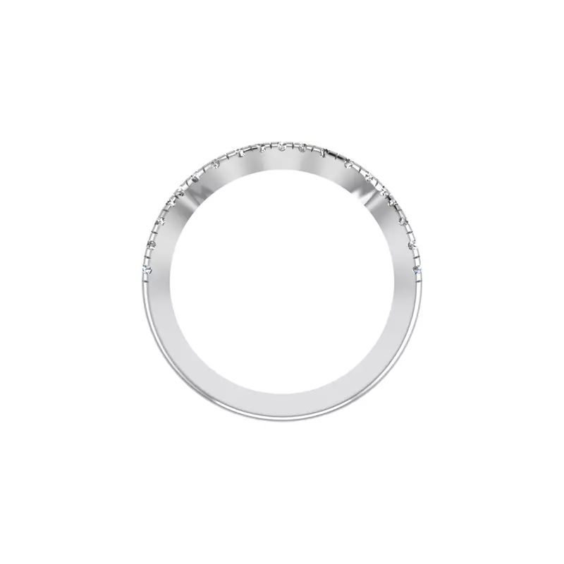 18K White Gold Sara Pave Band