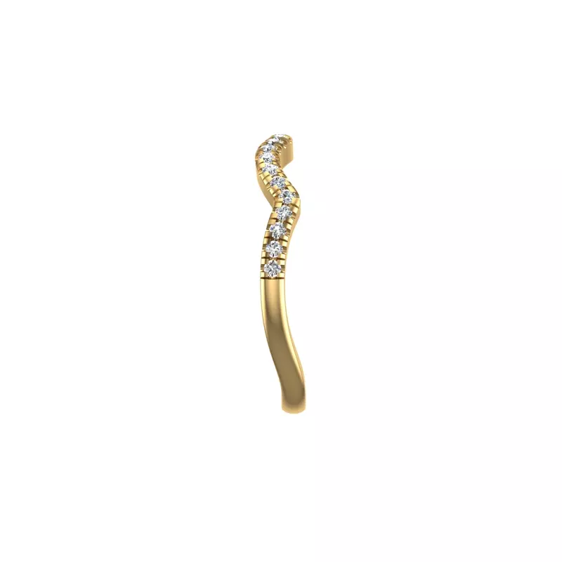 14K Yellow Gold Kimberly Pave Band