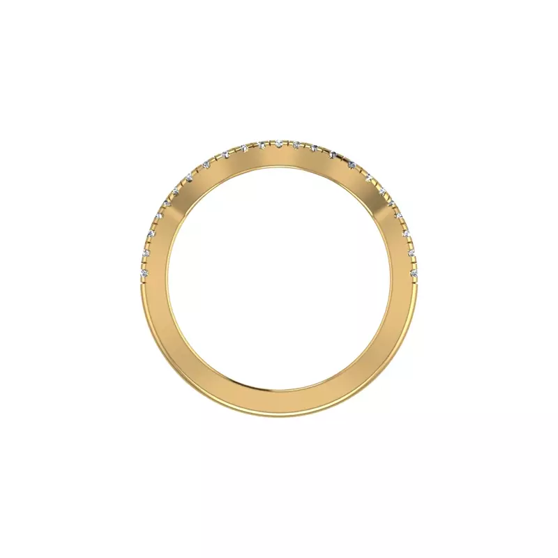 14K Yellow Gold Kimberly Pave Band