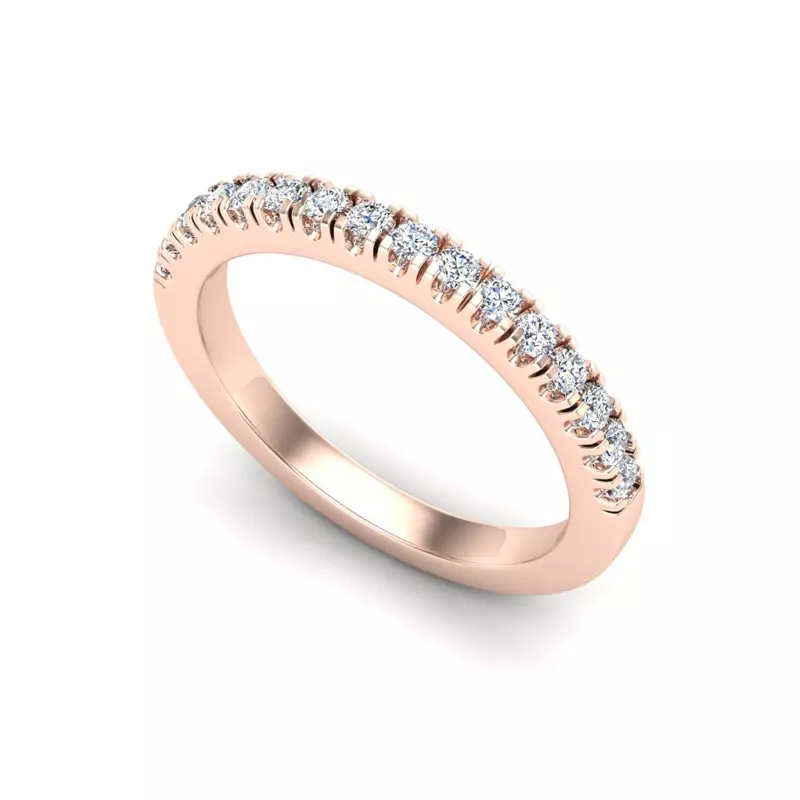 14K Rose Gold Myla Pave Band