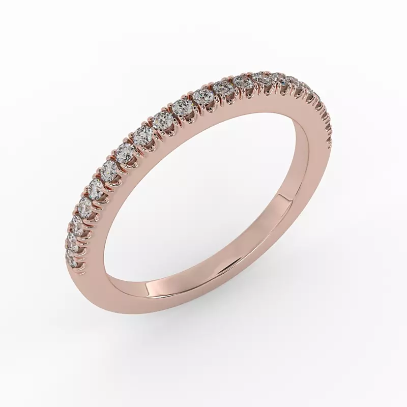 14K Rose Gold Myla Pave Band