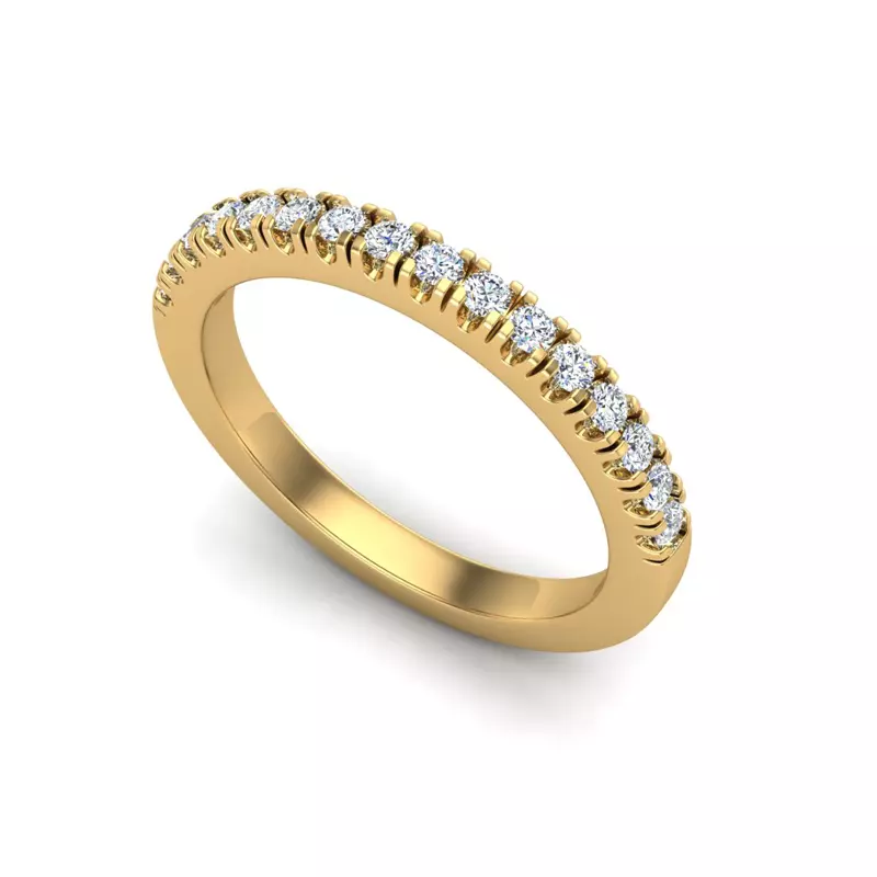 14K Yellow Gold Myla Pave Band