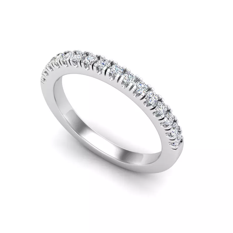 18K White Gold Myla Pave Band