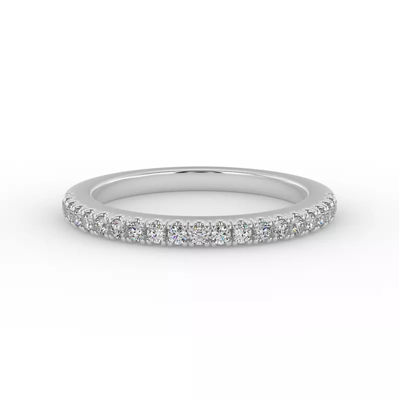 18K White Gold Myla Pave Band