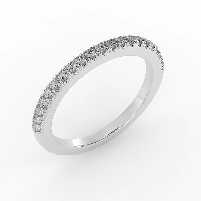 18K White Gold Myla Pave Band