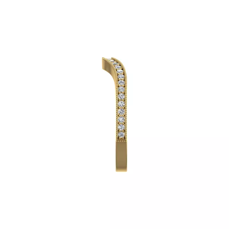 18K Yellow Gold Tessa Pave Band