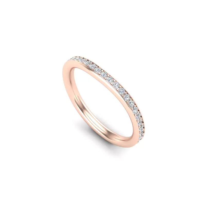 14K Rose Gold Miriam Pave Band