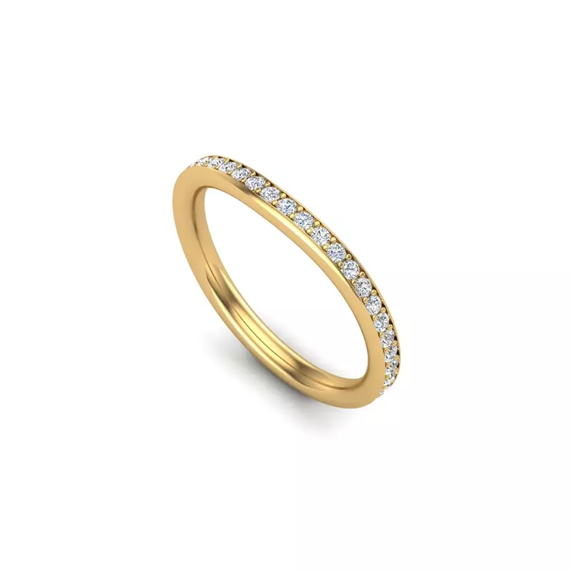 14K Yellow Gold Miriam Pave Band