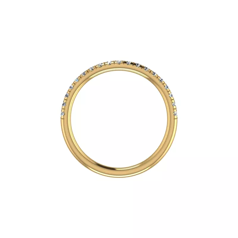 14K Yellow Gold Alaya Pave Band