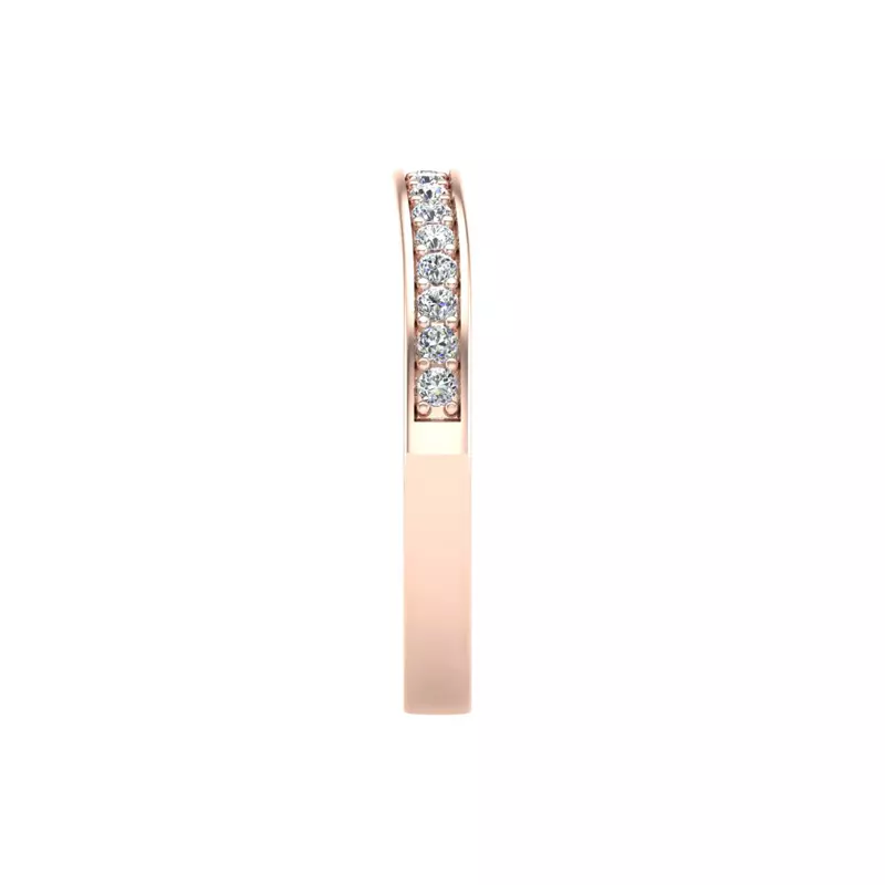 14K Rose Gold Amira Pave Band