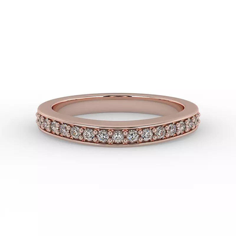 14K Rose Gold Amira Pave Band