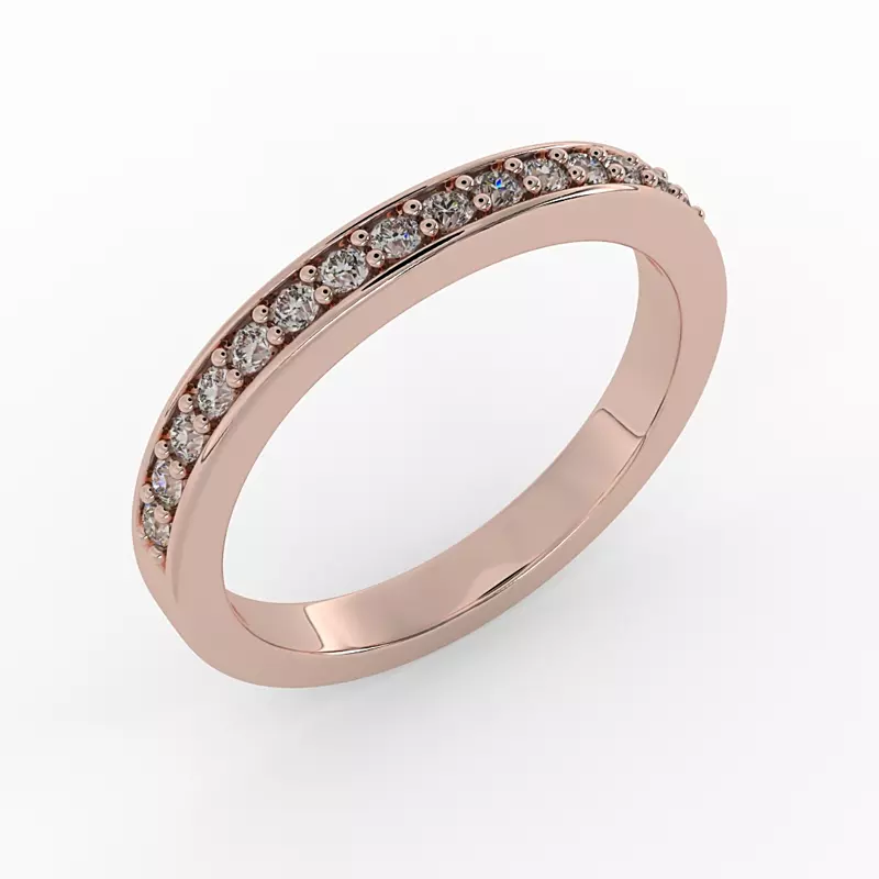 14K Rose Gold Amira Pave Band