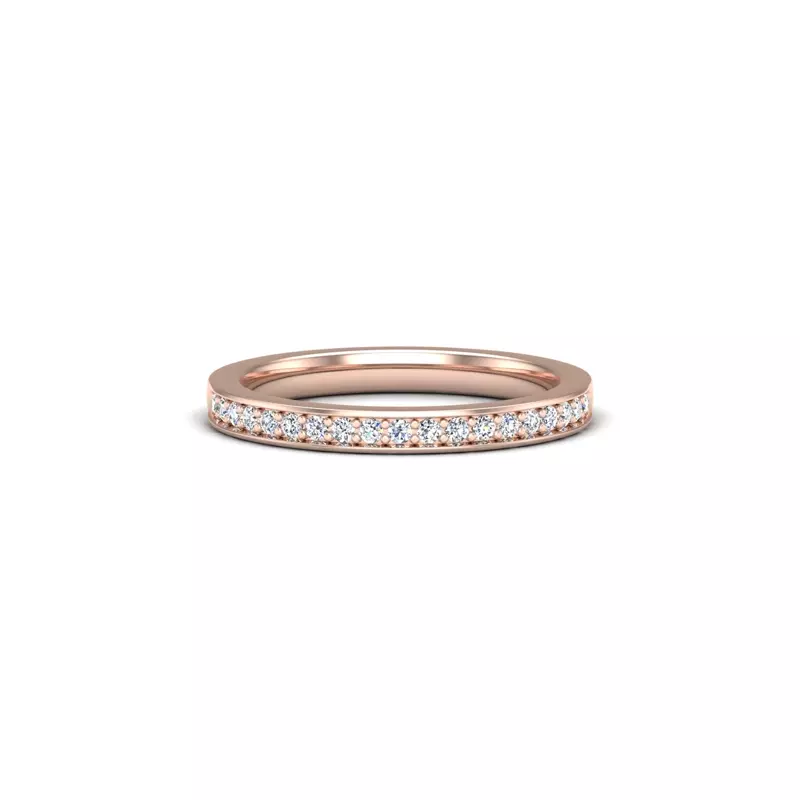 14K Rose Gold Aria Pave Band