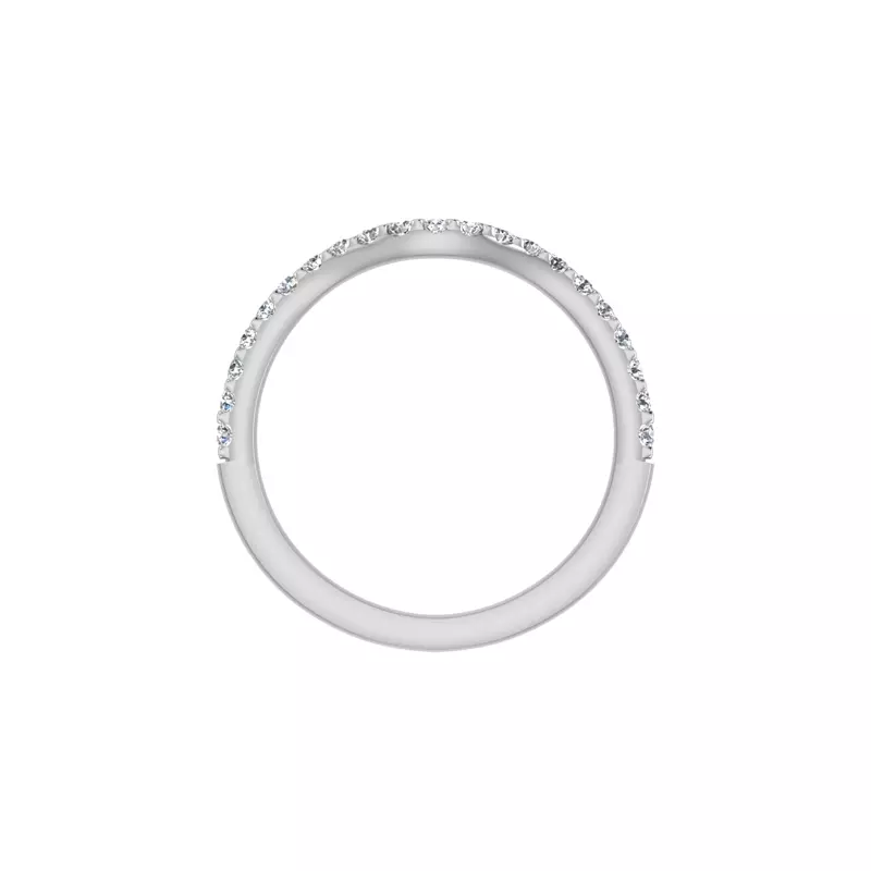 18K White Gold Eleanor Pave Band