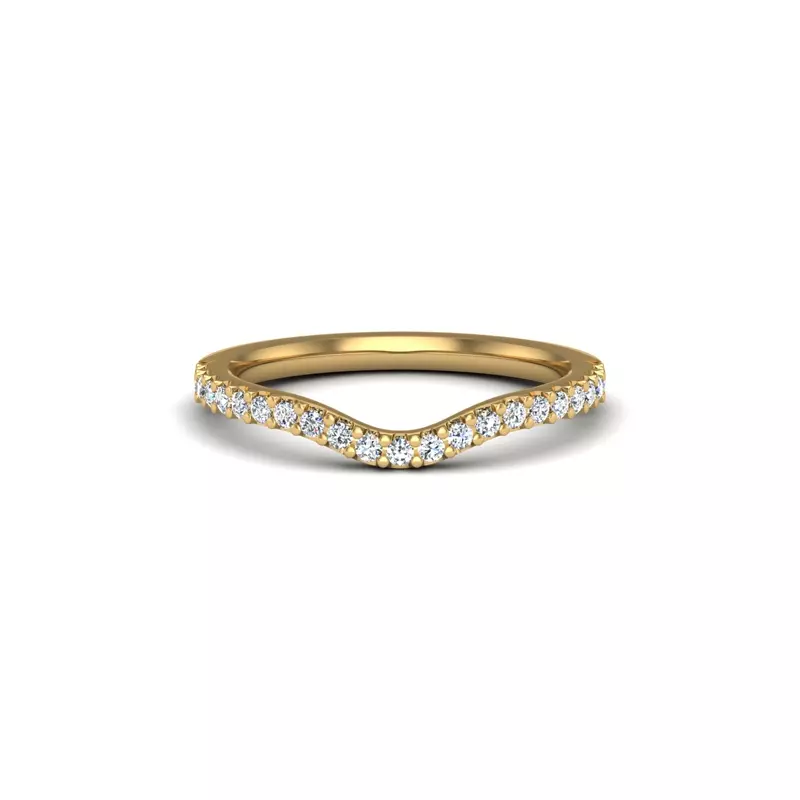 18K Yellow Gold Gwendolyn Pave Band