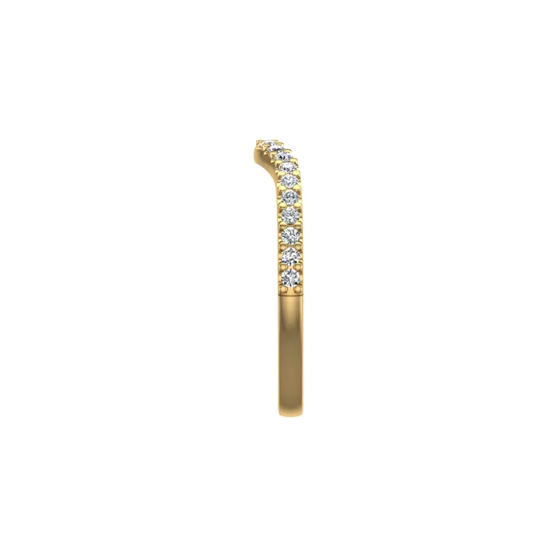 18K Yellow Gold Gwendolyn Pave Band