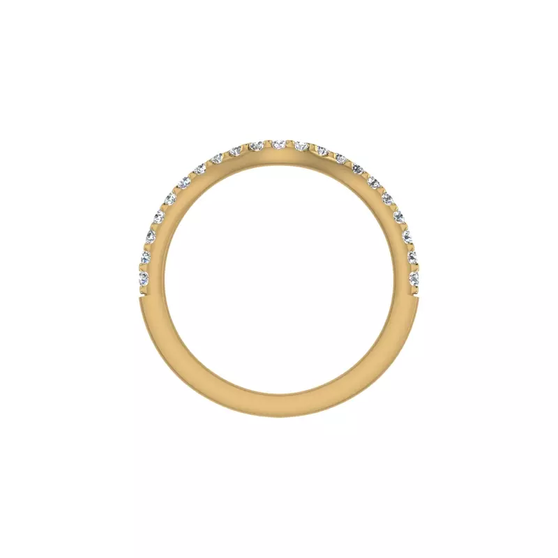 18K Yellow Gold Gwendolyn Pave Band