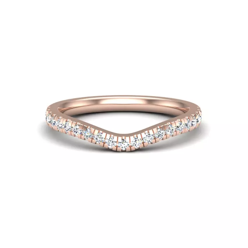 14K Rose Gold Eloise Pave Band