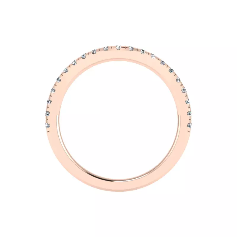 14K Rose Gold Eloise Pave Band