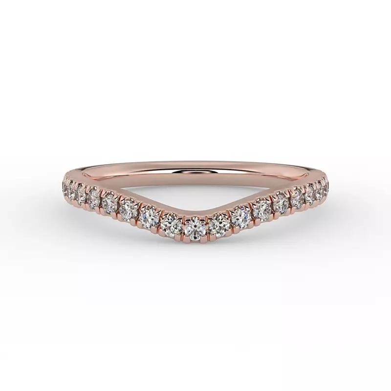 14K Rose Gold Eloise Pave Band