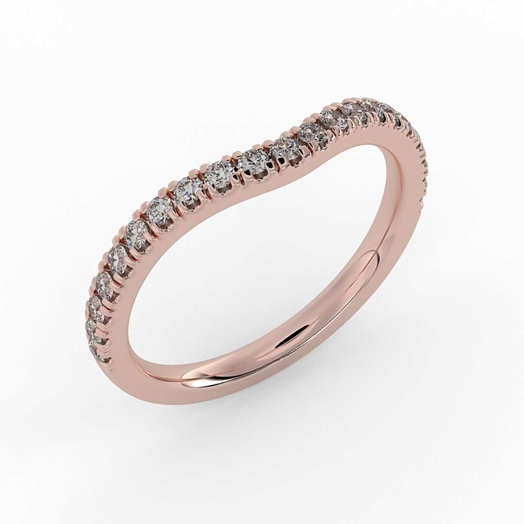 14K Rose Gold Eloise Pave Band