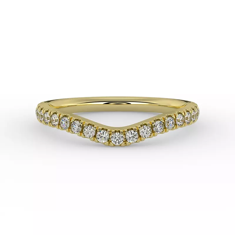 14K Yellow Gold Amaya Pave Band