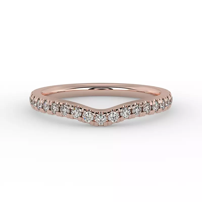 14K Rose Gold Juliana Pave Band