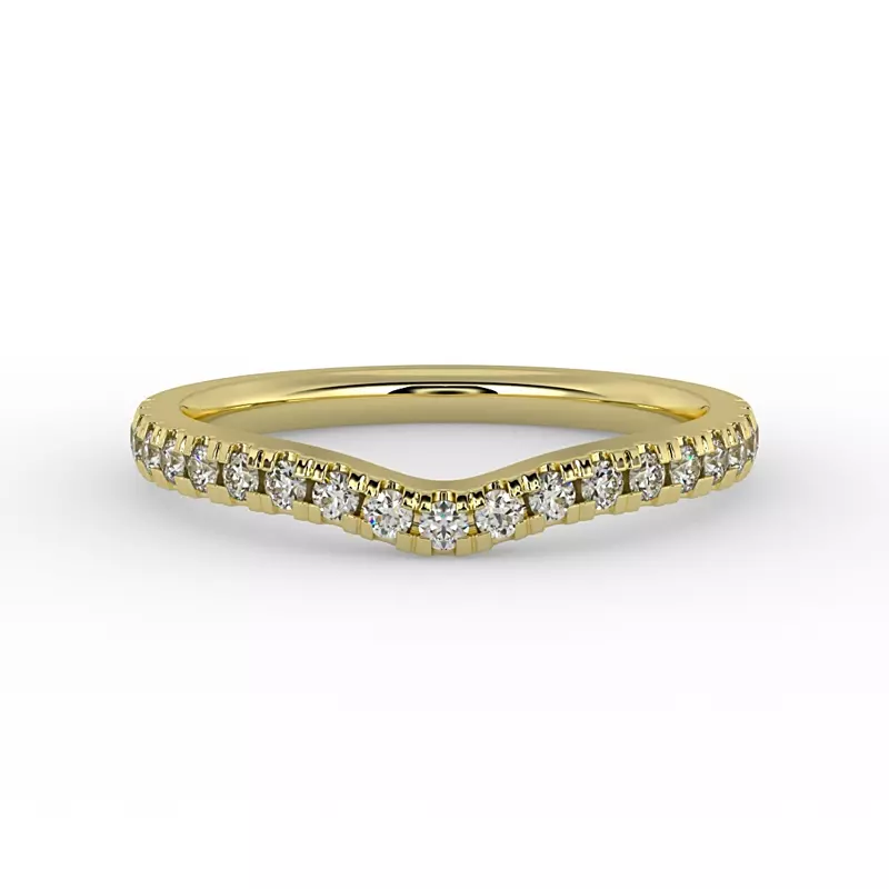 14K Yellow Gold Juliana Pave Band