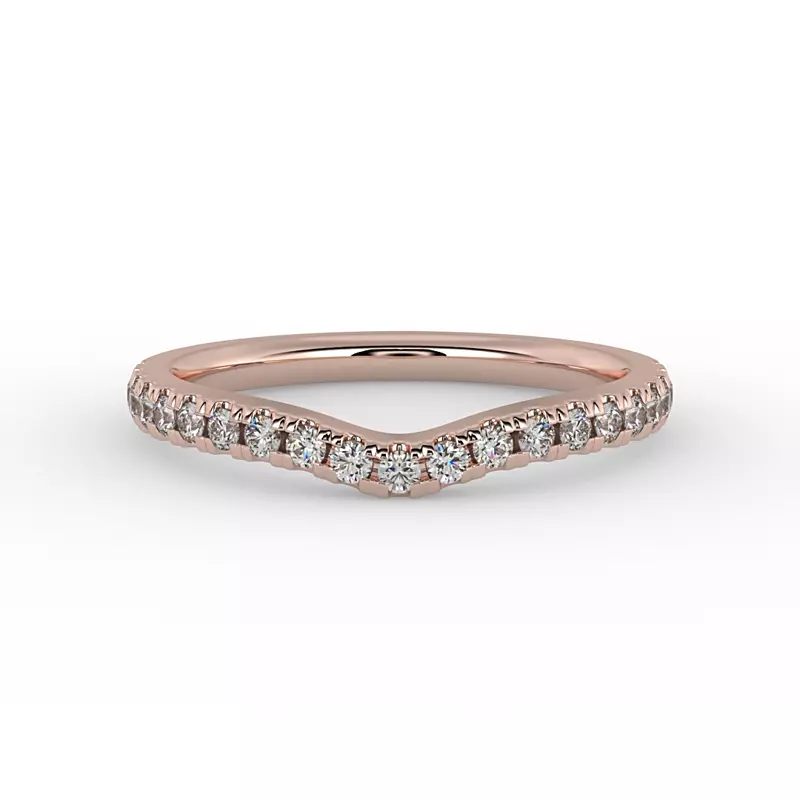 14K Rose Gold Millie Pave Band