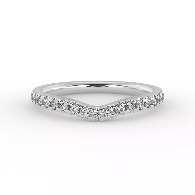 Platinum Millie Pave Band