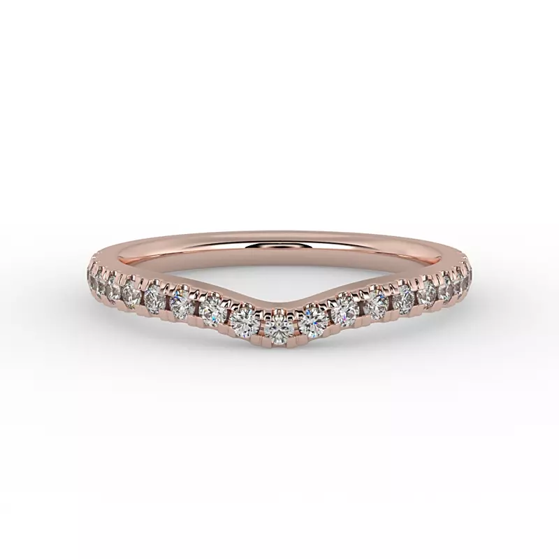 14K Rose Gold Amara Pave Band