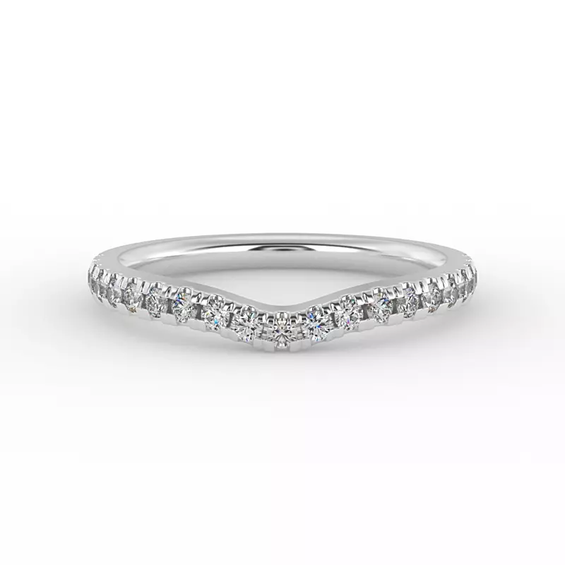 14K White Gold Amara Pave Band