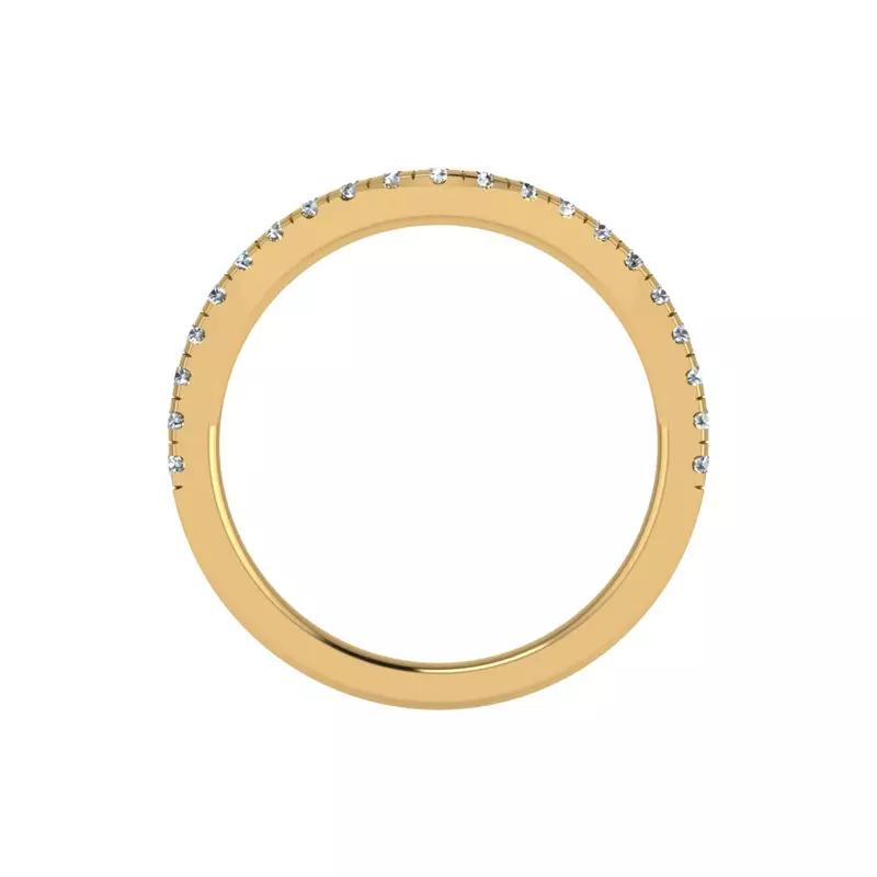 18K Yellow Gold Amara Pave Band