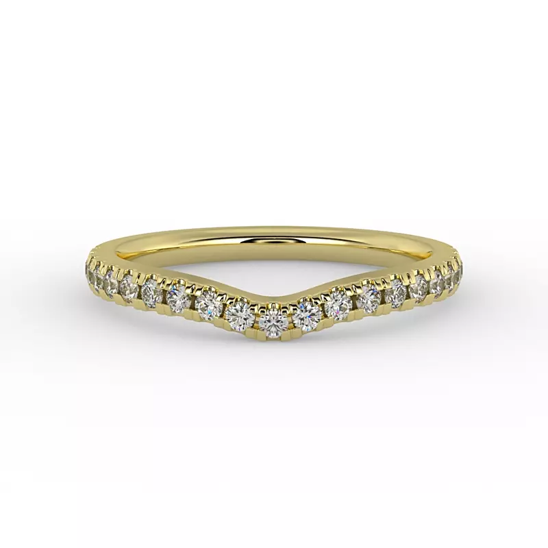18K Yellow Gold Amara Pave Band