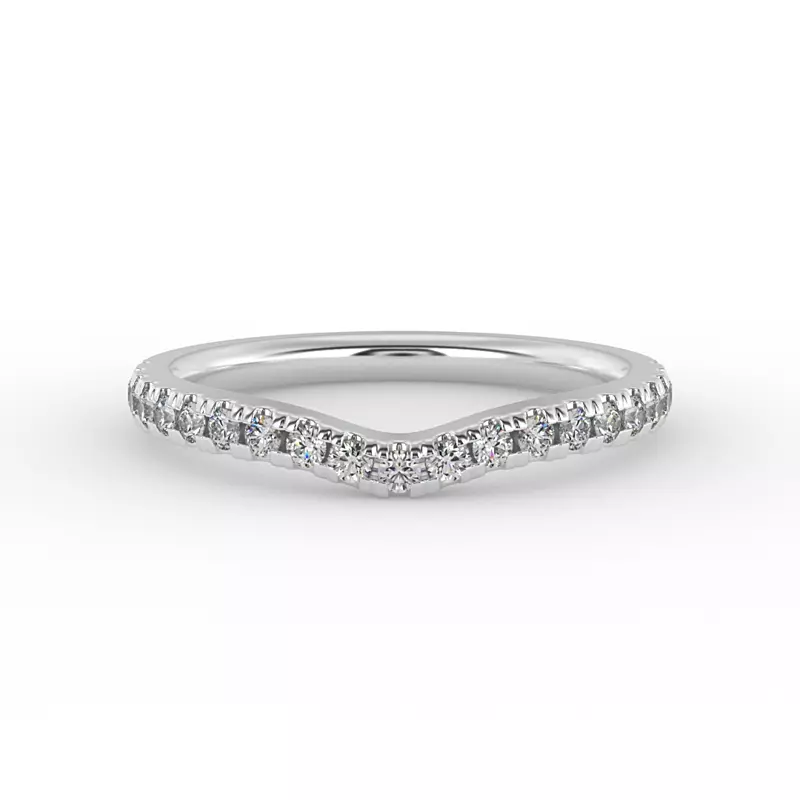 Platinum Brynlee Pave Band