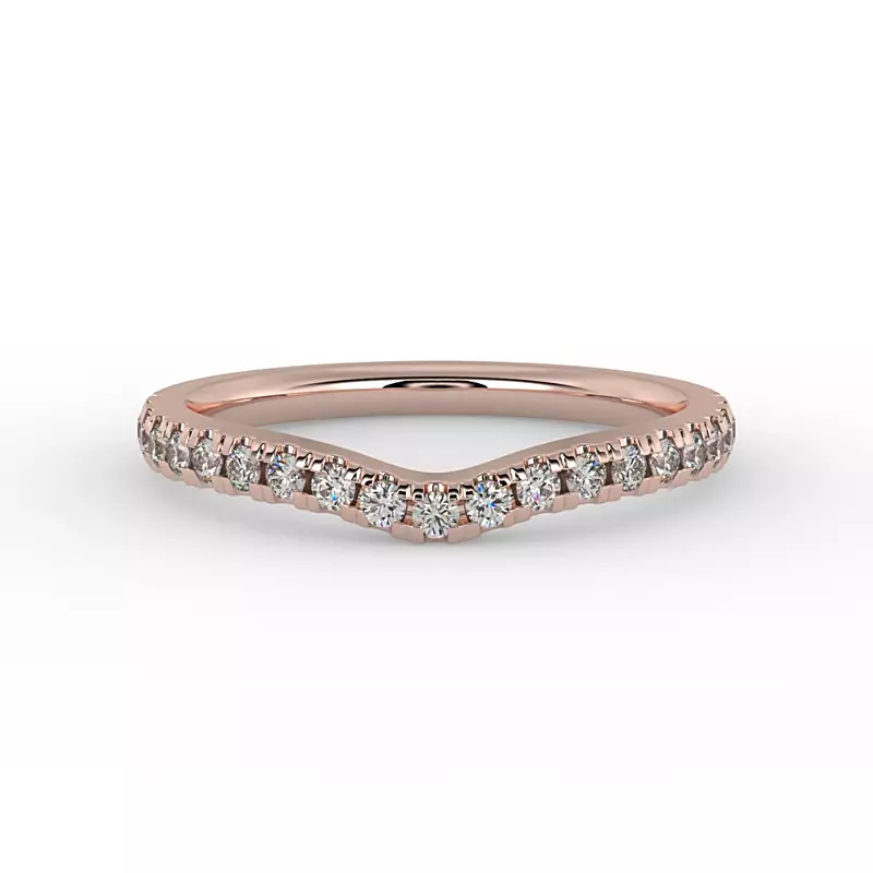 14K Rose Gold Teagan Pave Band