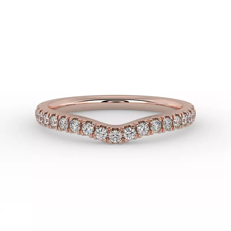 14K Rose Gold Reese Pave Band