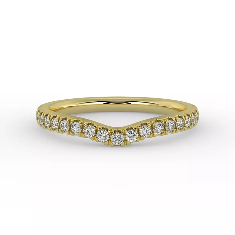 14K Yellow Gold Reese Pave Band
