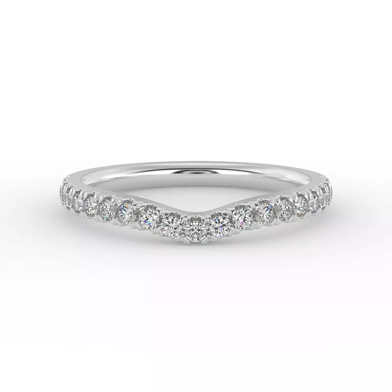 18K White Gold Reese Pave Band