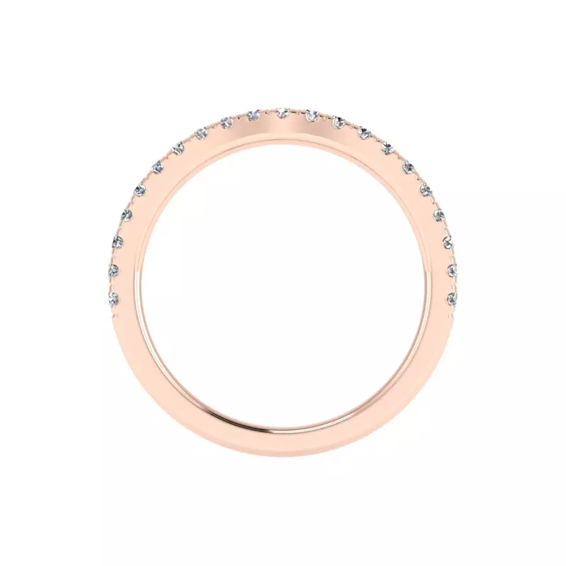 14K Rose Gold Valerie Pave Band