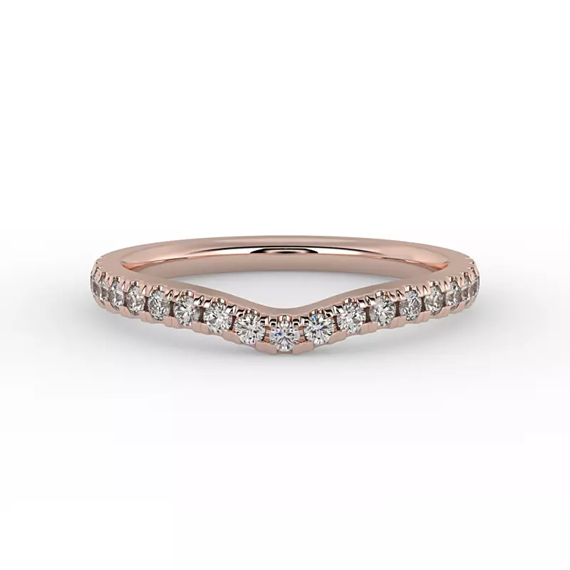 14K Rose Gold Valerie Pave Band